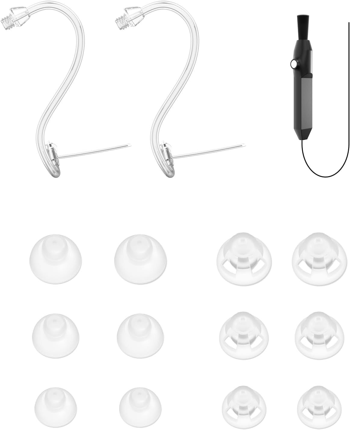 Hearing Aid Domes for Earrck Replacements Sound Tube