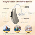 Earrck Rechargeable BTE Hearing Aids for Seniors - Severe Loss