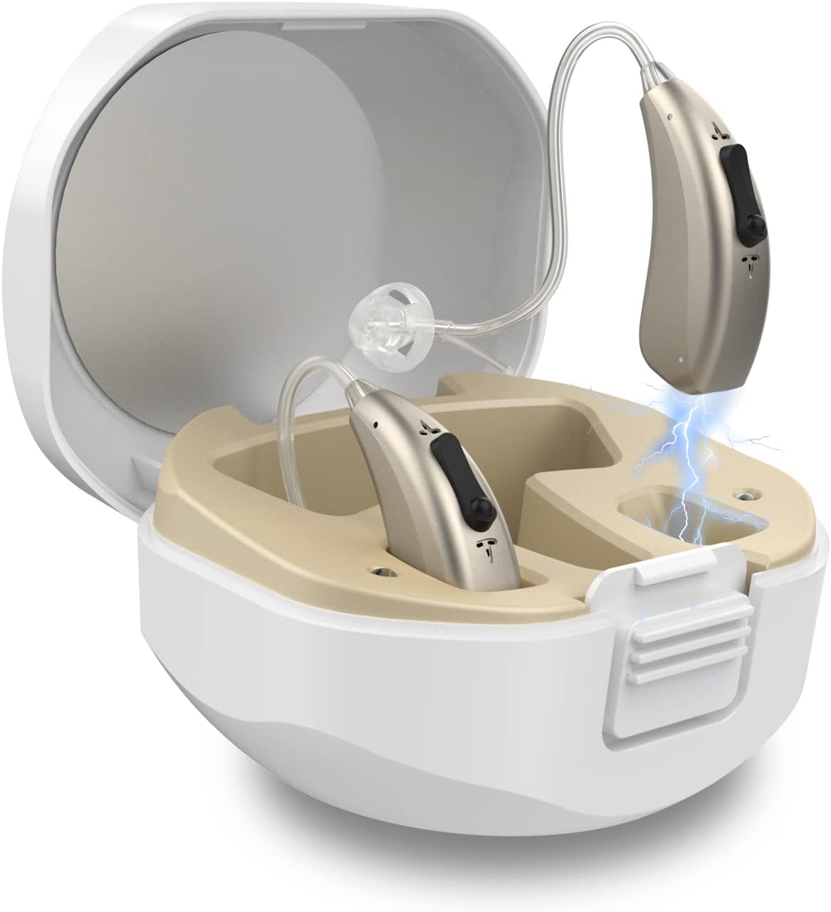 Earrck Rechargeable BTE Hearing Aids for Seniors - Severe Loss